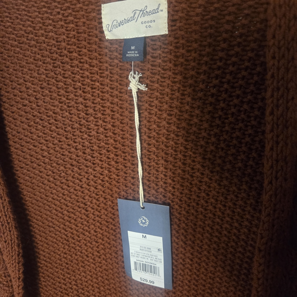 Universal Thread Rust Cardigan - Picture 2 of 4